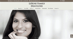 Desktop Screenshot of lerosefamilydentistry.com