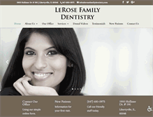 Tablet Screenshot of lerosefamilydentistry.com